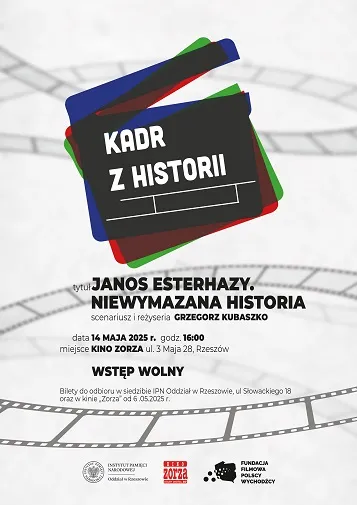 plakat filmu Kadr z historii: János Esterházy. Niewymazana historia