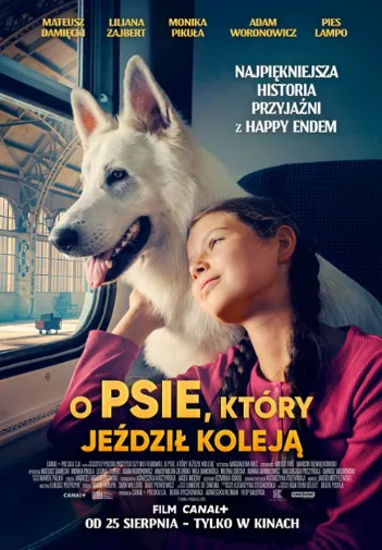 plakat filmu O psie, który jeździł koleją