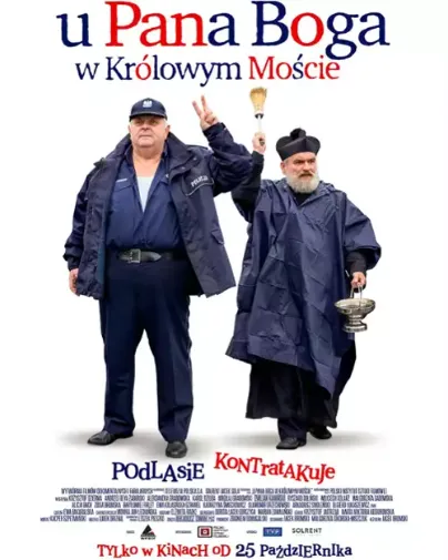 plakat filmu U Pana Boga w Królowym Moście