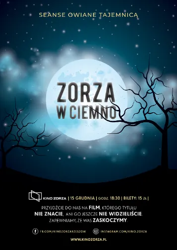Kino Zorza w Rzeszowie zaprasza na Zorza w ciemno