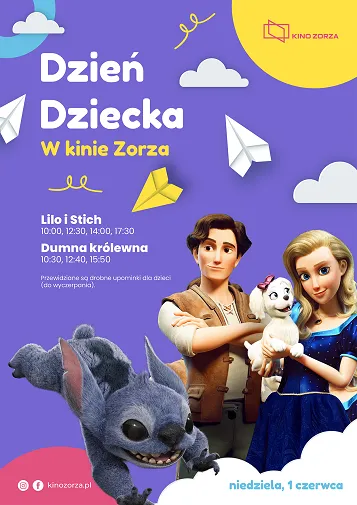 Kino Zorza w Rzeszowie zaprasza na Dnia Dziecka 2025